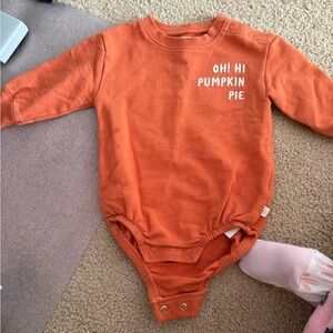 Carter's Orange 'Oh Hi Pumpkin Pie' Bodysuit